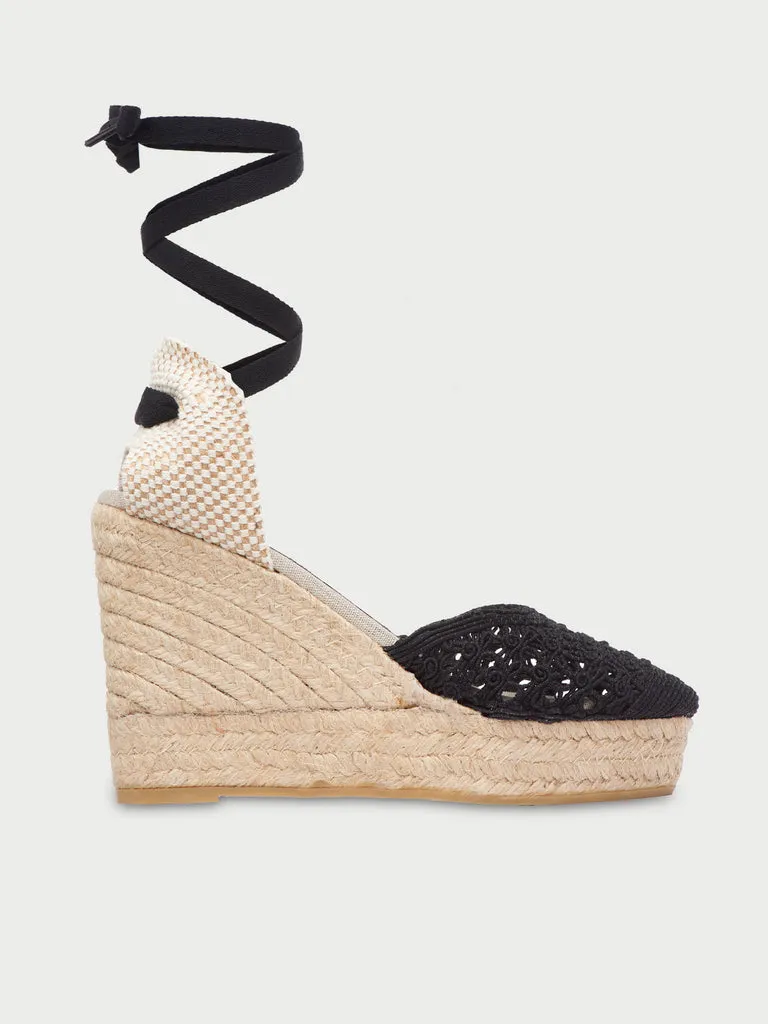 Flagelus Fiesta Espadrilles Black espadrile negre iuta