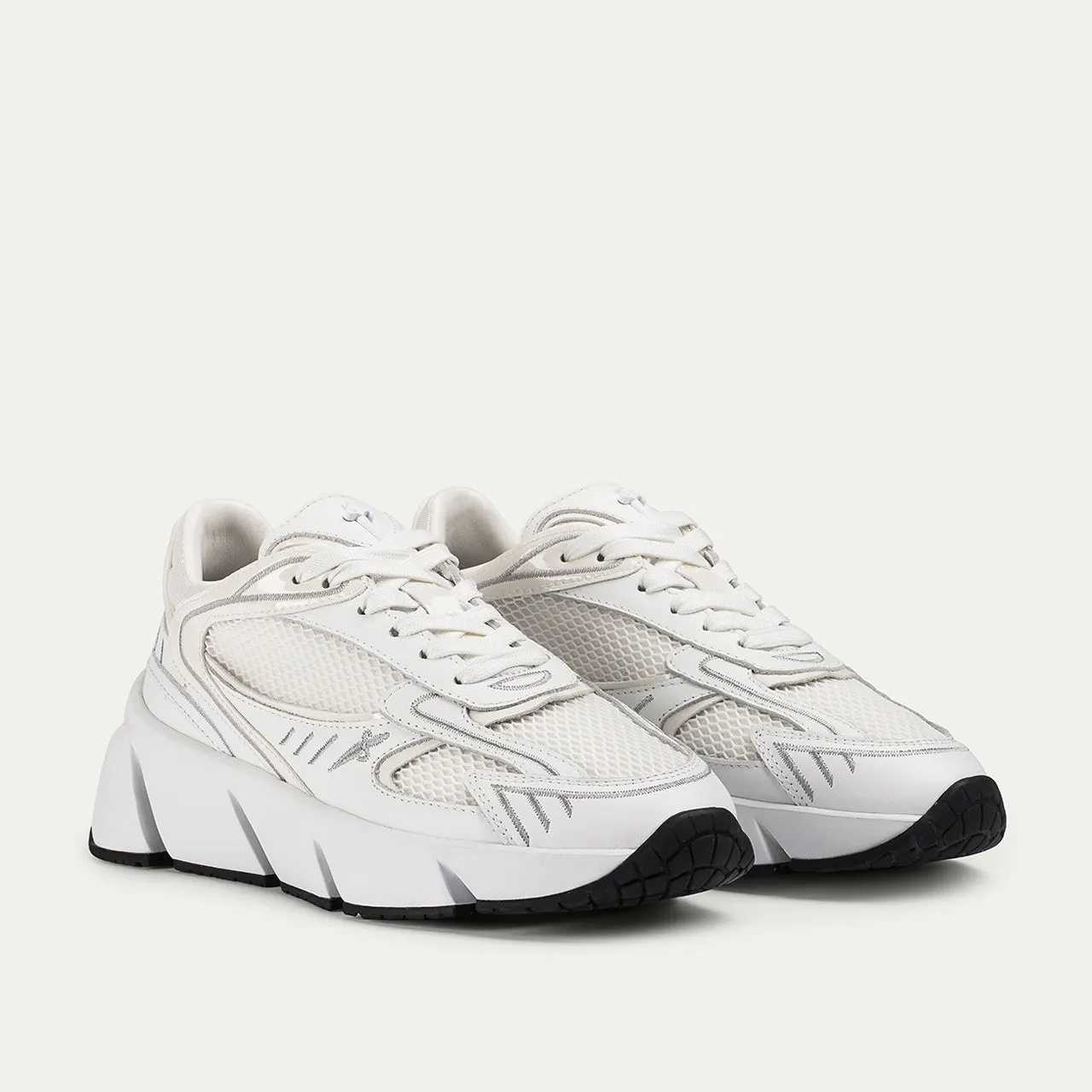 Cesare Paciotti Blade Runner sneakers dama albi piele vitel