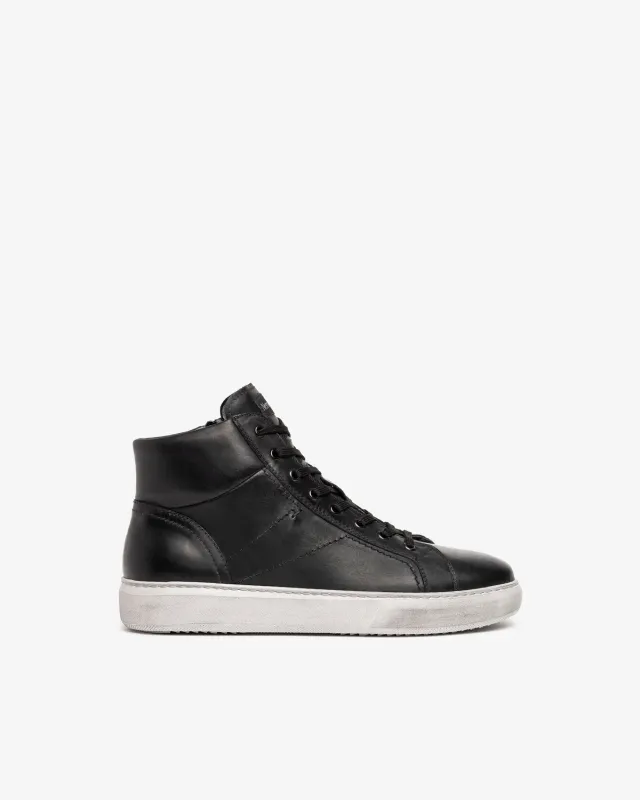 NeroGiardini sneakers bărbați piele high-top DryGo