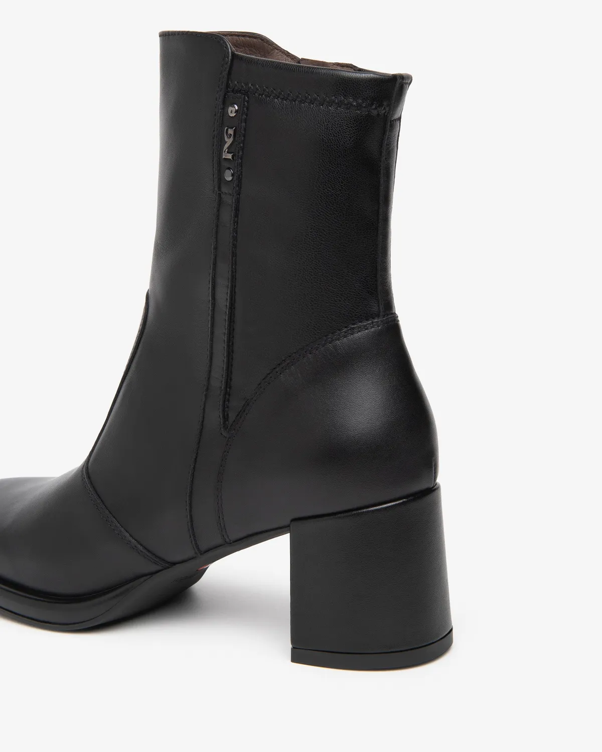NeroGiardini botine damă piele toc bloc 60 mm