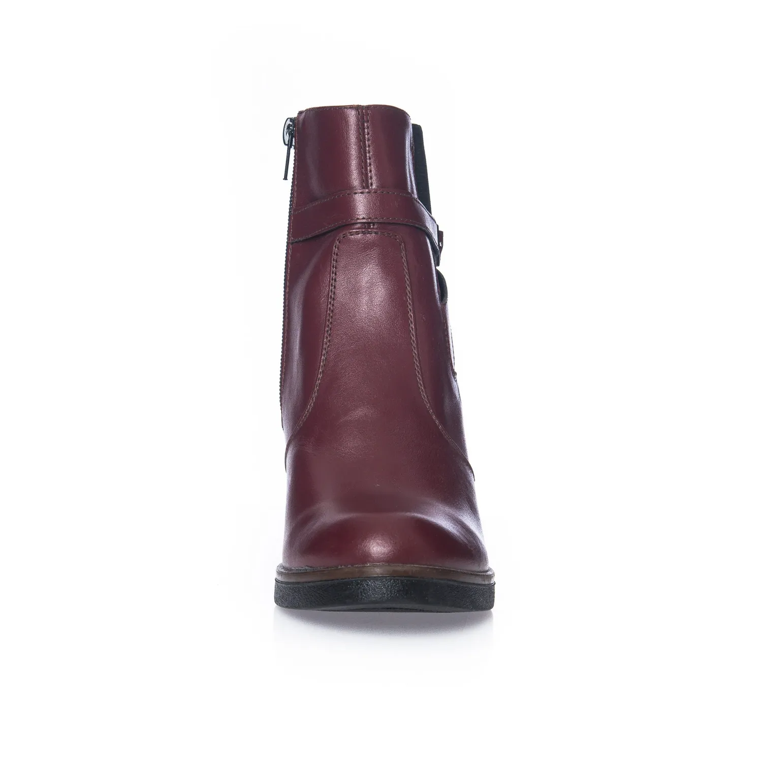 Catinca Bordo Box GX18 BB ghete dama bordo piele naturala