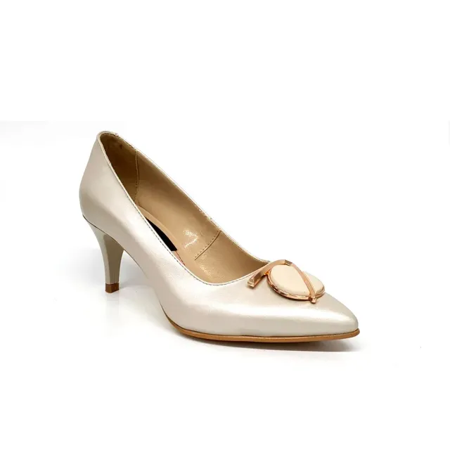 Catinca Shoes A24 BS pantofi dama piele bej sidef