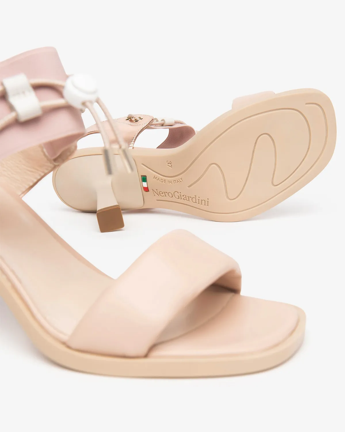 NeroGiardini Sandale piele damă toc 80 mm