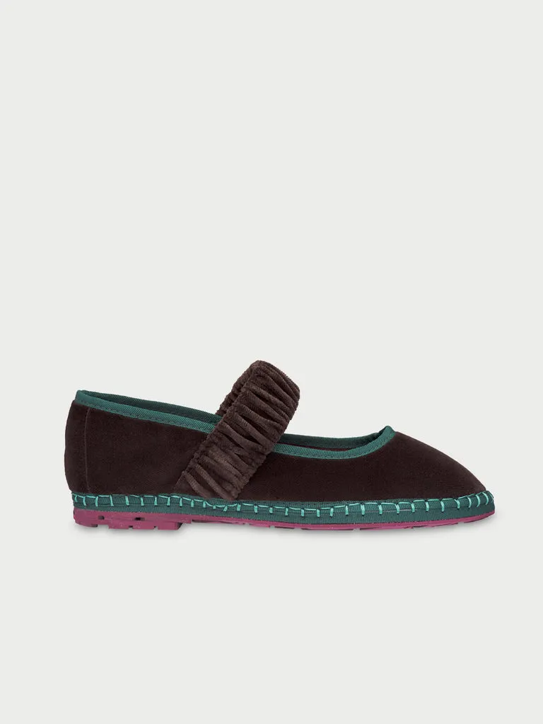 Flagelus Mafalda Kelly pantofi catifea maro