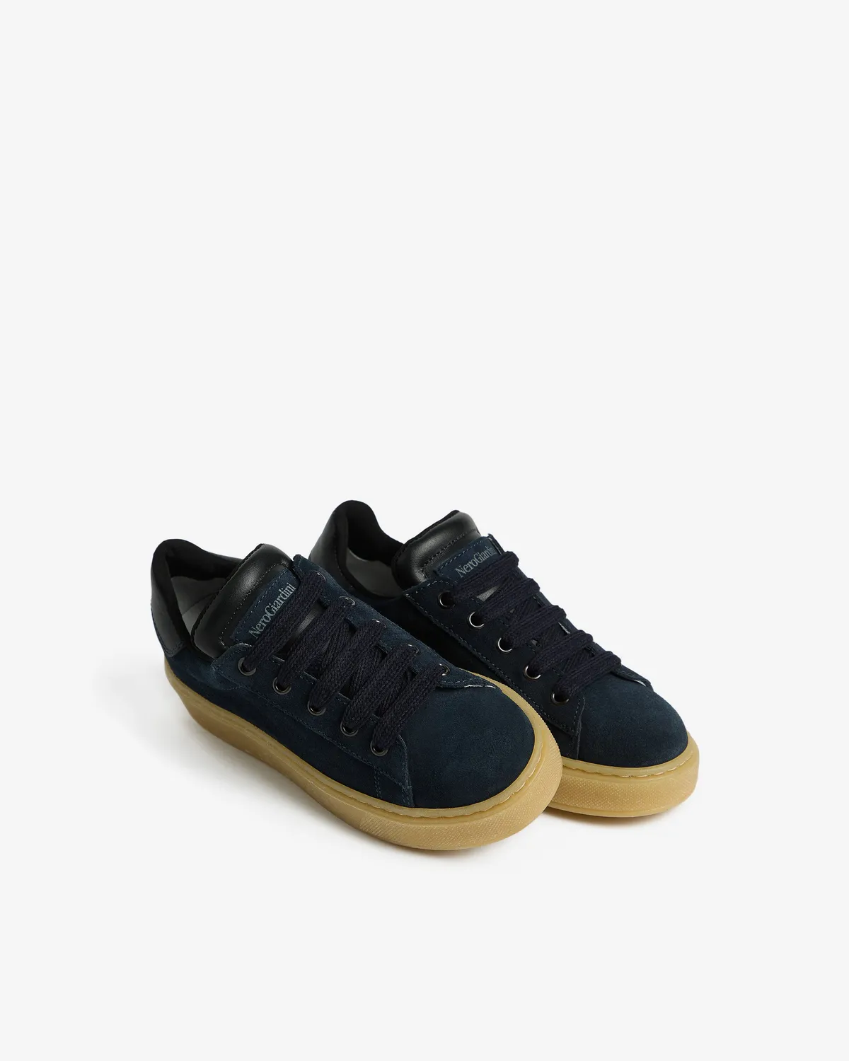NeroGiardini sneakers băieți piele întoarsă toamnă