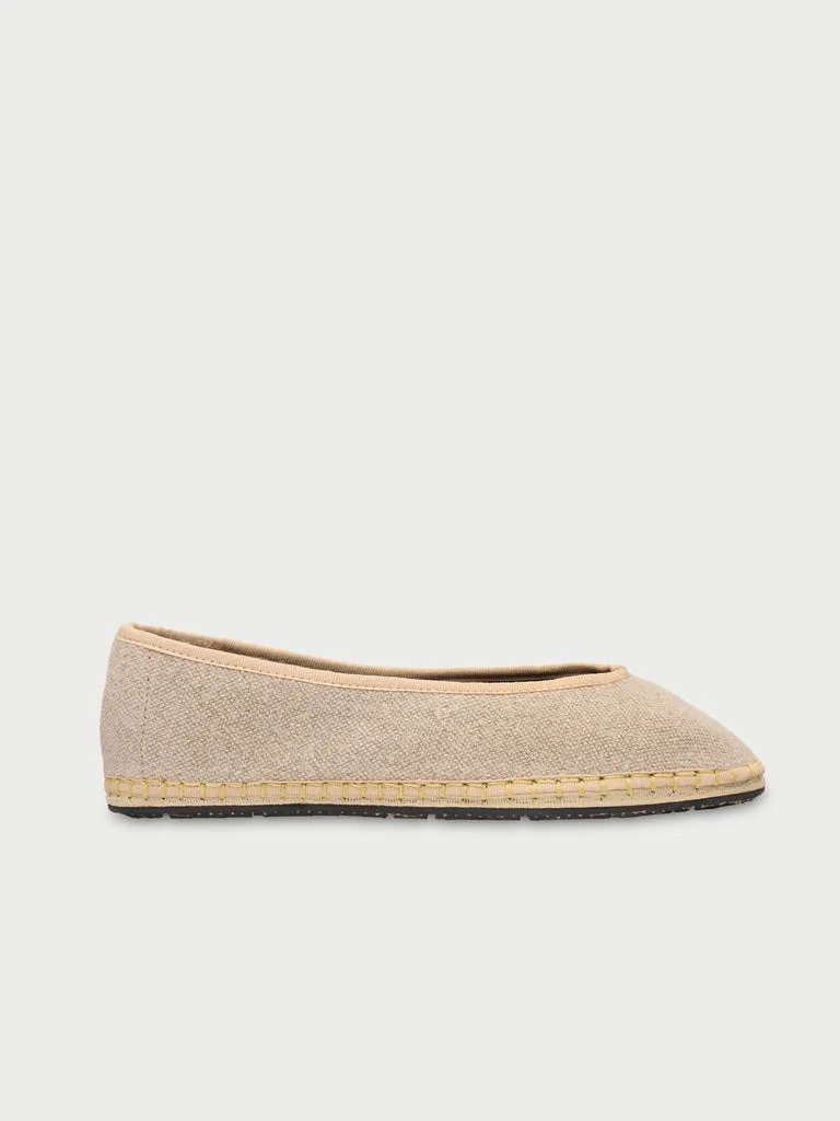 Flagelus Mermaid Cream balerini bej in