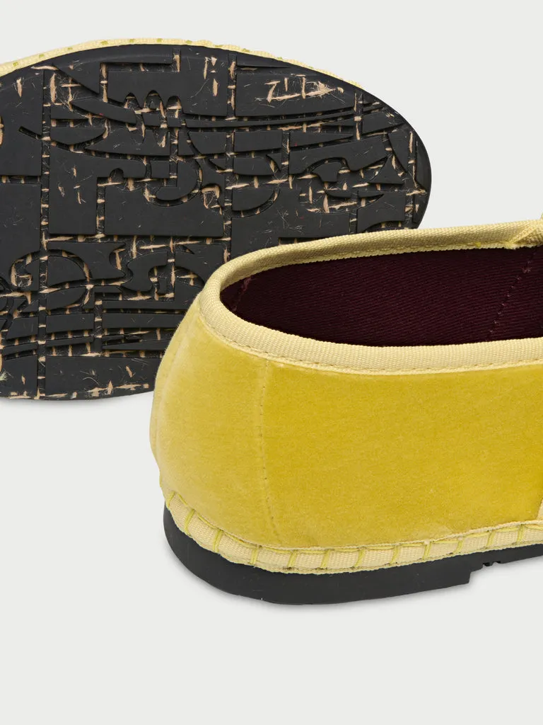 Flagelus Pierre Yellow balerini dama velur galben