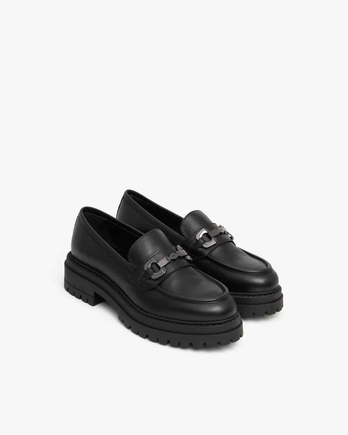 NeroGiardini mocasini damă piele cu toc 4 cm