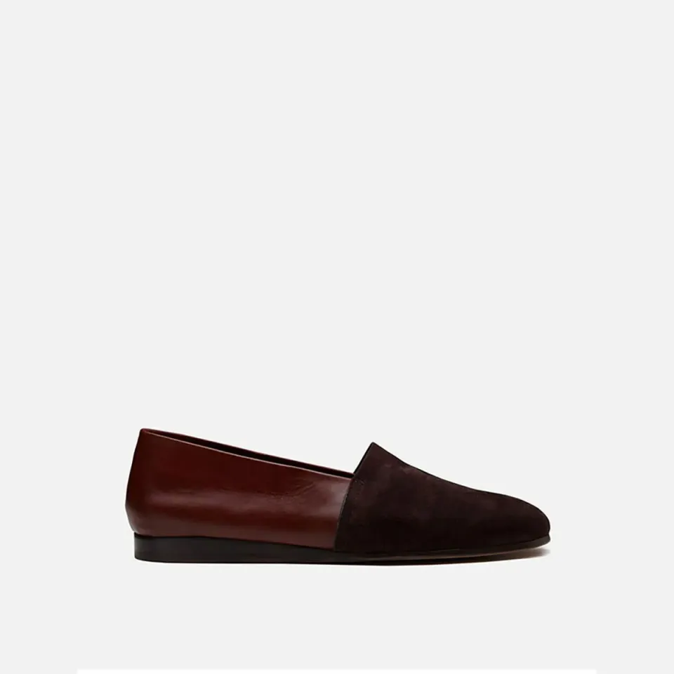 Cecilia Bringheli Amalfi espadrile maro piele intoarsa
