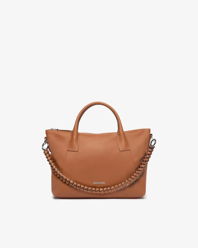 Geanta shopping NeroGiardini piele dama Made in Italy