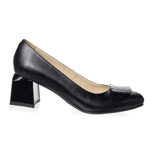 Catinca Shoes A32 NB pantofi dama piele naturala negru box