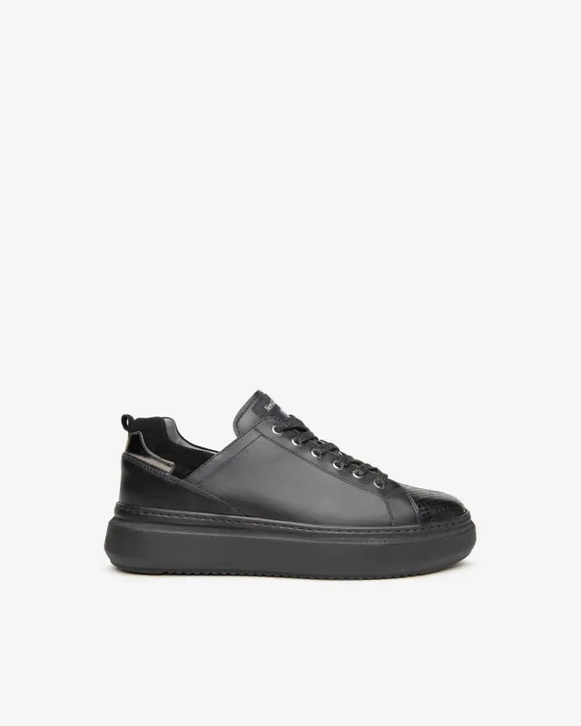NeroGiardini sneakers piele dama platforma animal print