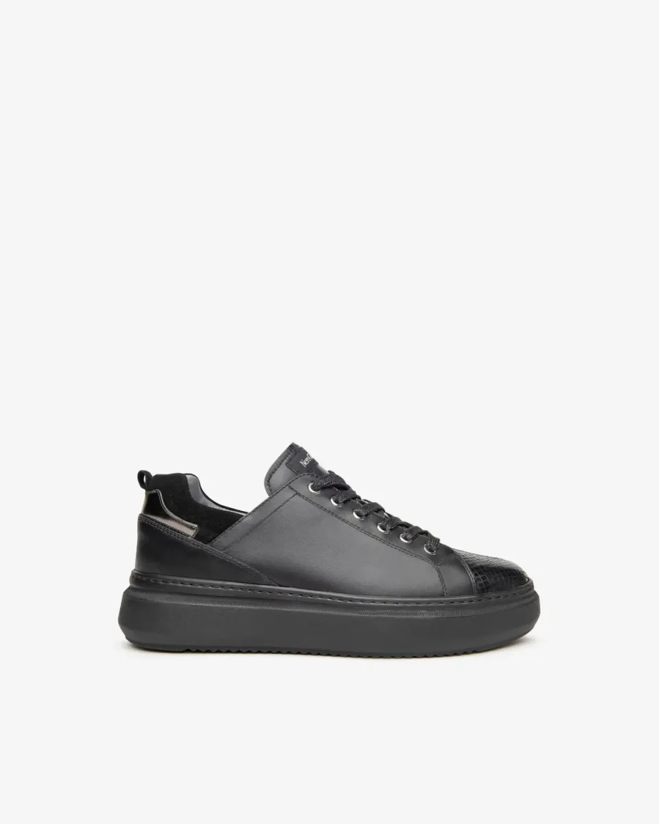 NeroGiardini sneakers piele dama platforma animal print