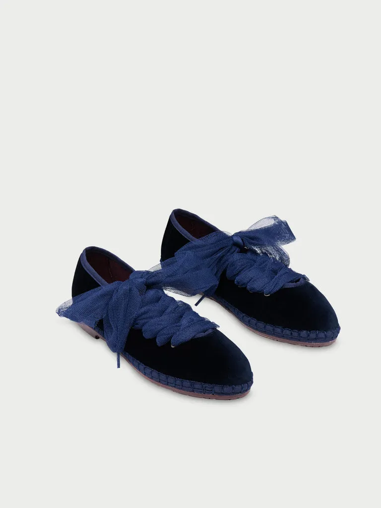 Flagelus Ginevra Navy papuci albastru velur