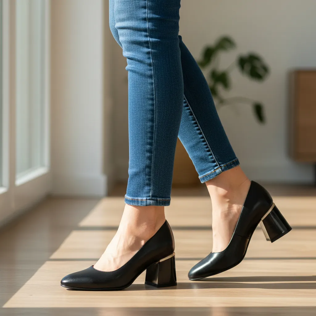 Catinca Shoes A74 NE pantofi damă negru box clasici