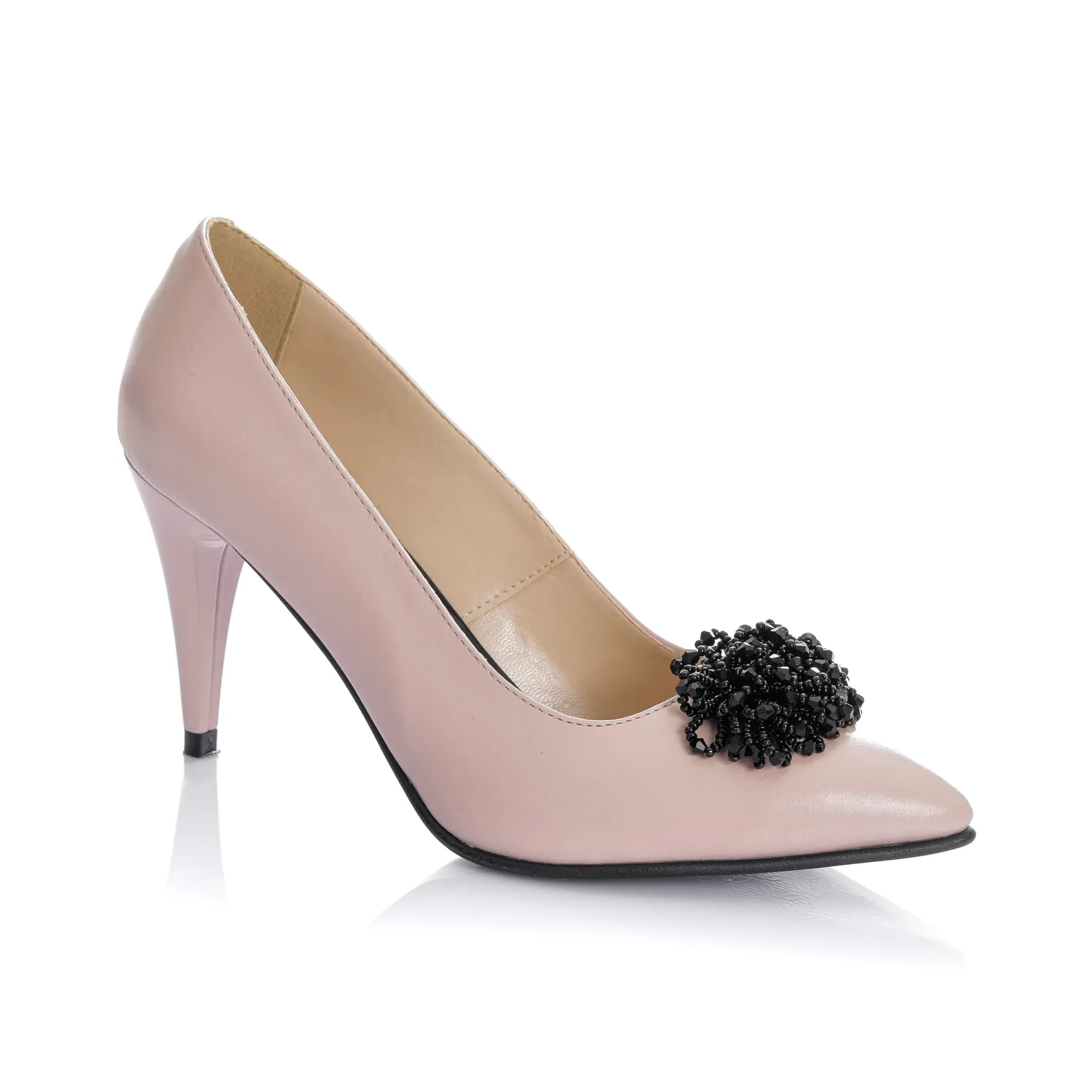 Catinca Shoes A42 NB pantofi piele naturala nude box