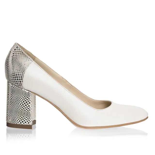 Catinca Shoes R12 BMA pantofi piele bej mozaic