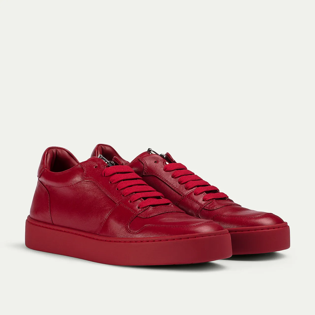 Cesare Paciotti Linea Oxford pantofi barbati piele rosie