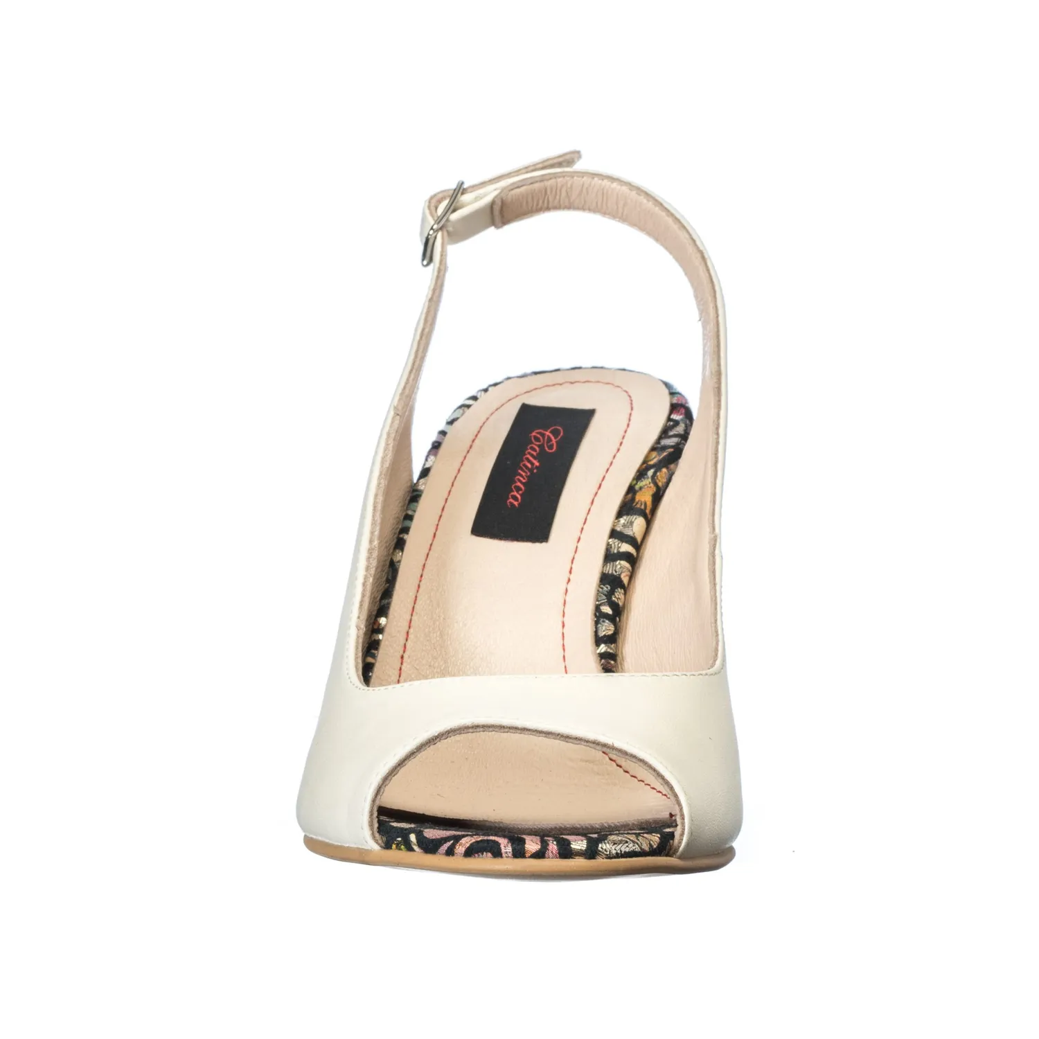 Catinca Shoes E194 BT sandale dama piele bej trandafiri