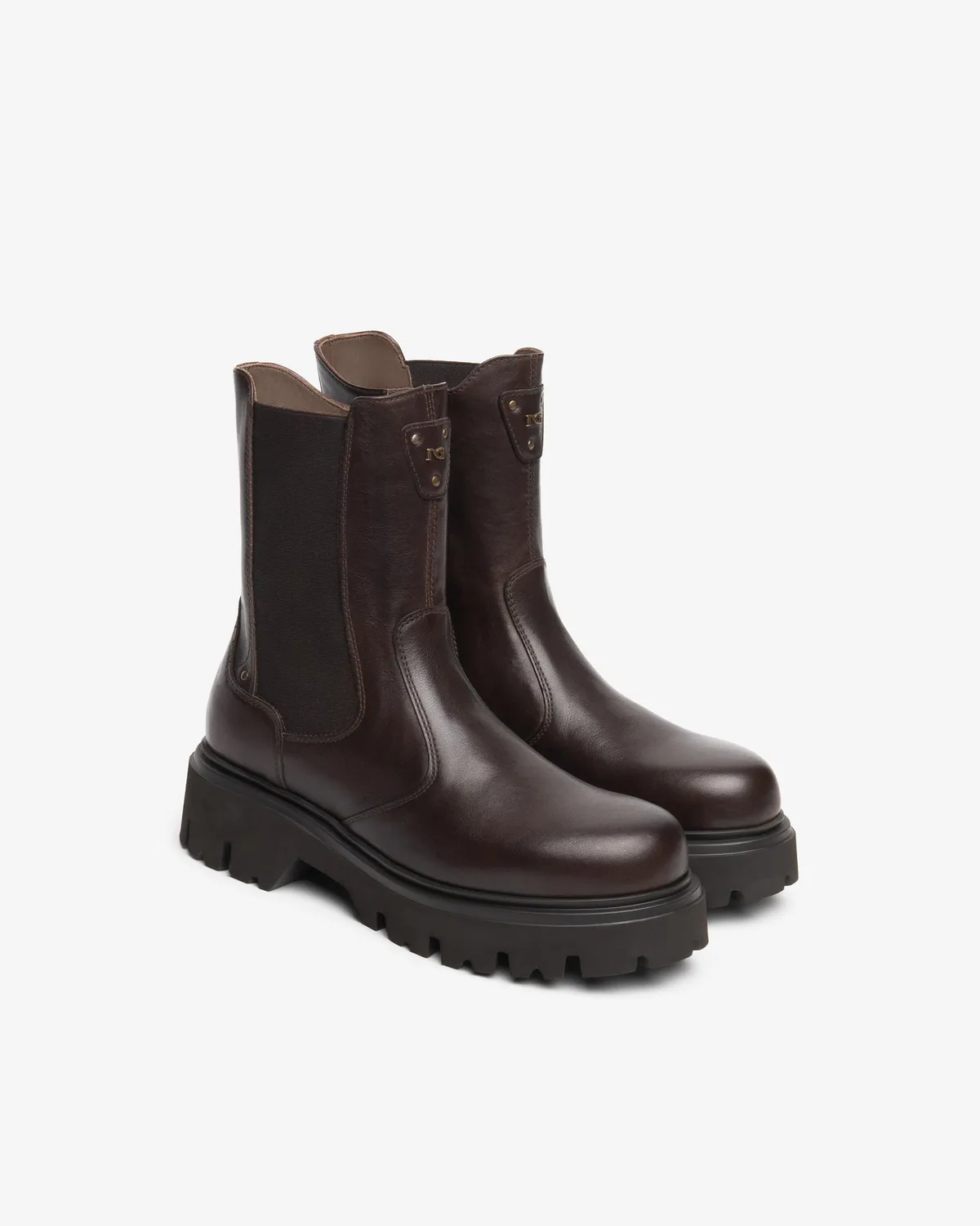 NeroGiardini ghete chelsea piele femei toc 55 mm