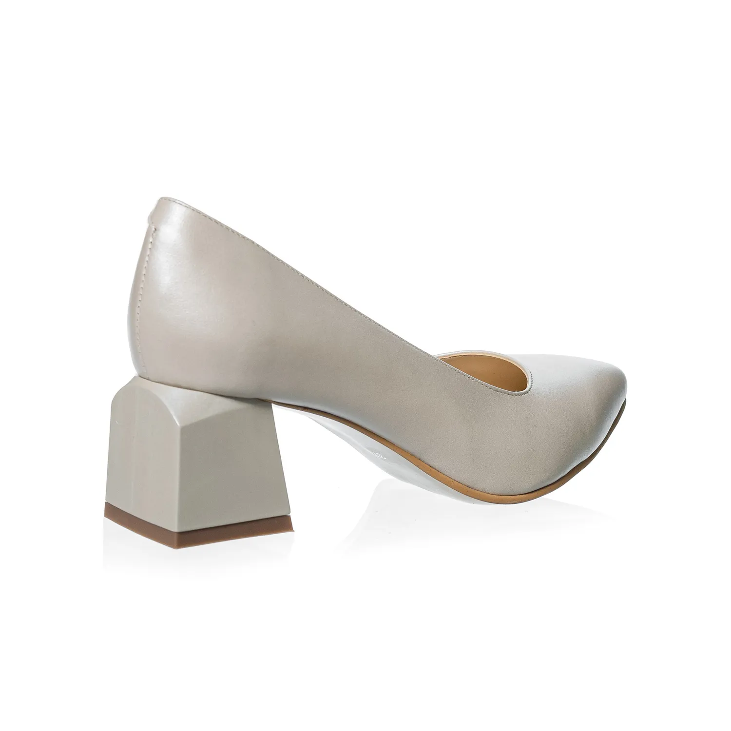 Catinca Shoes A36 BS pantofi piele bej sidef