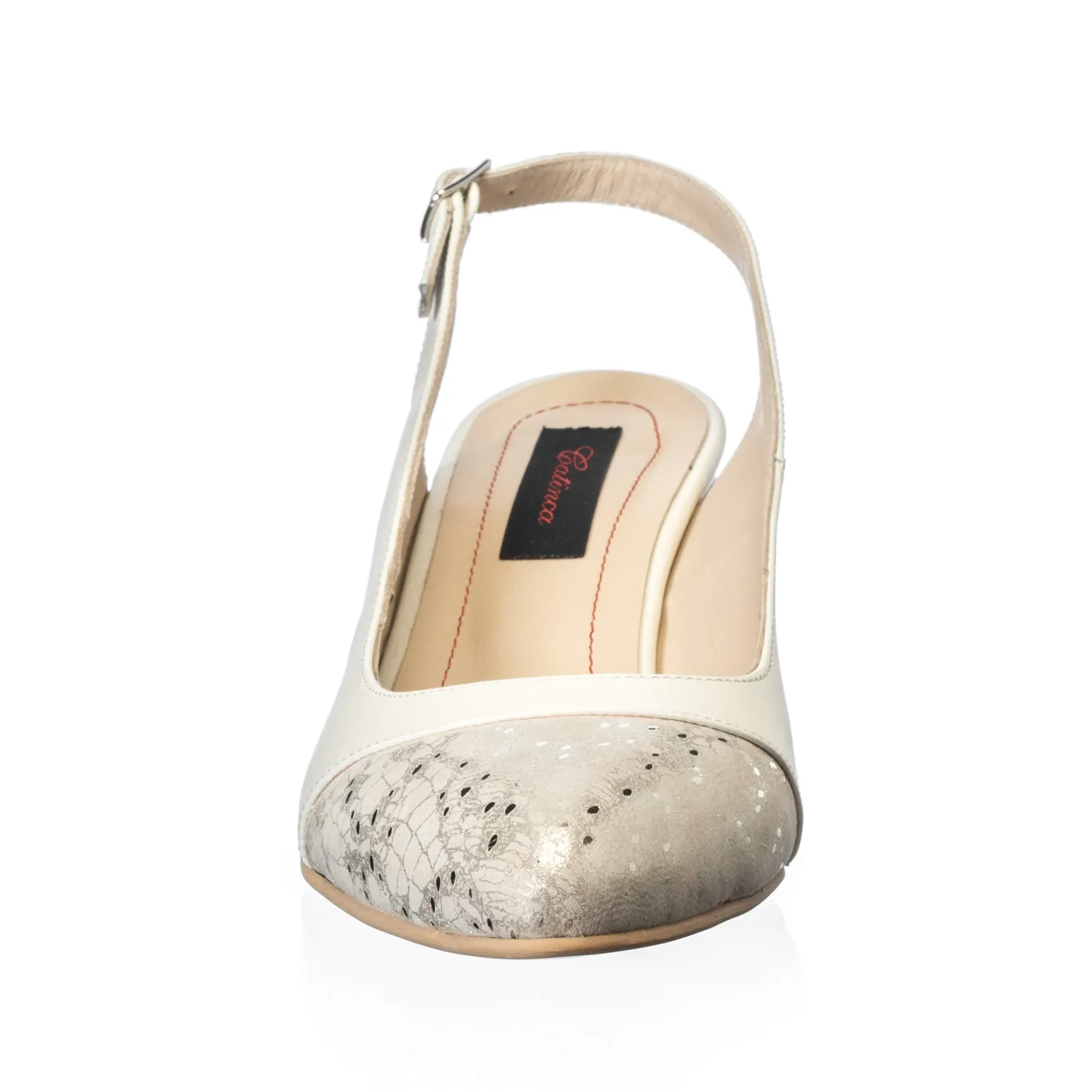 Catinca Shoes A55 BSF sandale damă bej sidef