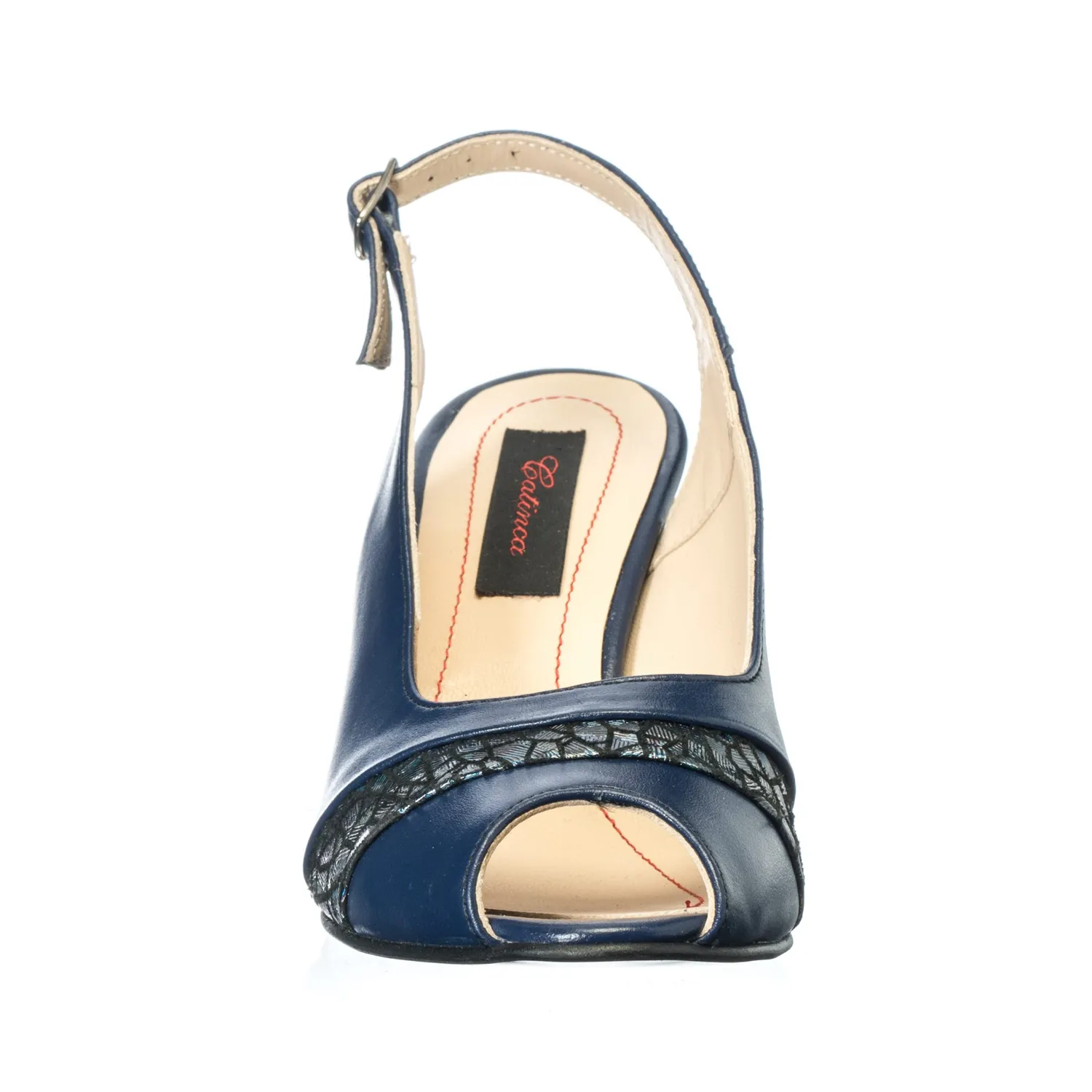 Catinca Shoes R9 BSZ sandale damă piele bleumarin solzi