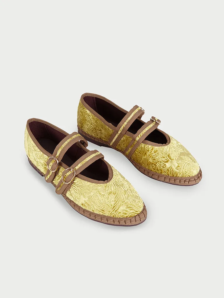Flagelus Claire Reale Gold pantofi aurii