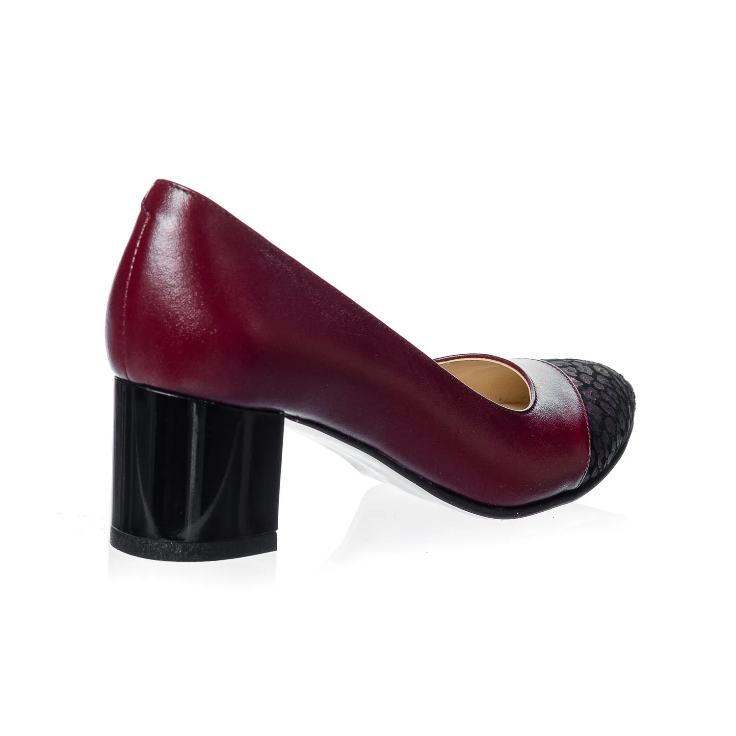 Catinca Shoes A3 BBP pantofi dama piele bordo ponei