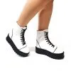 Catinca Shoes BC31 A bocanci dama piele naturala albi