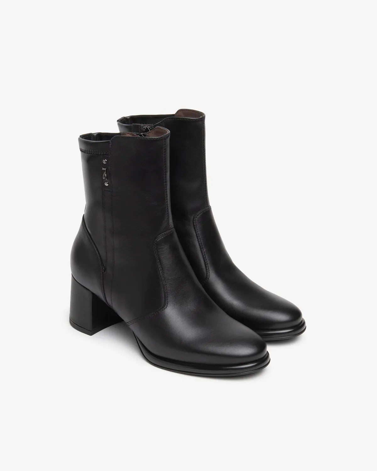 NeroGiardini botine damă piele toc bloc 60 mm
