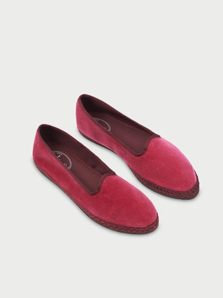 Flagelus Diana papuci fuchsia din catifea