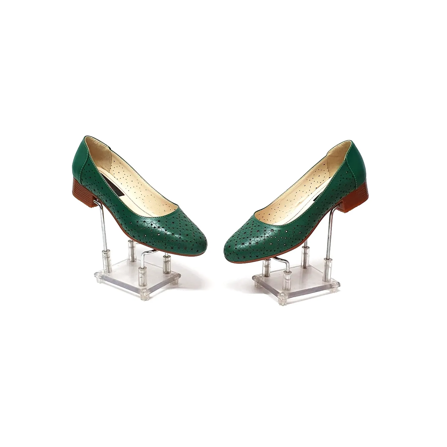 Catinca Shoes T18 V pantofi dama piele verde