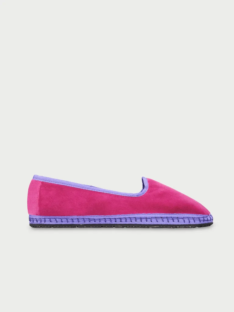 Flagelus Amber pantofi slip-on roz catifea