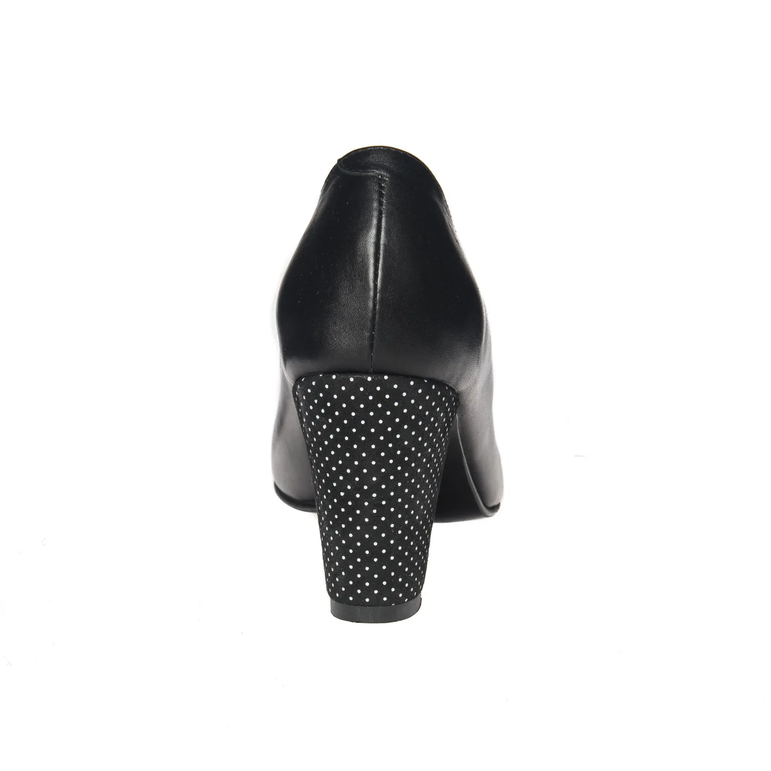 Catinca Shoes R5 NB pantofi dama piele negru buline