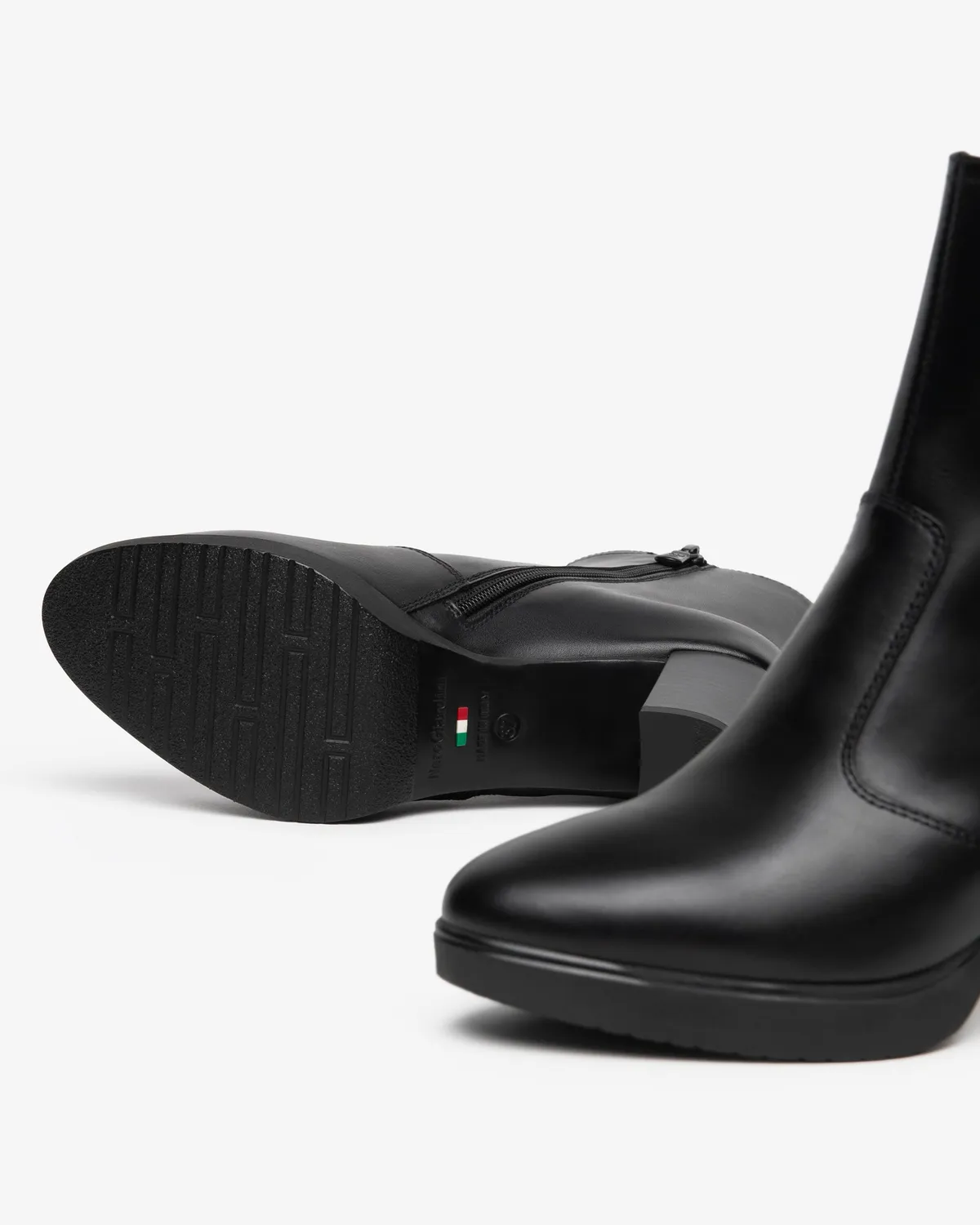 NeroGiardini botine damă piele platformă toc 70mm