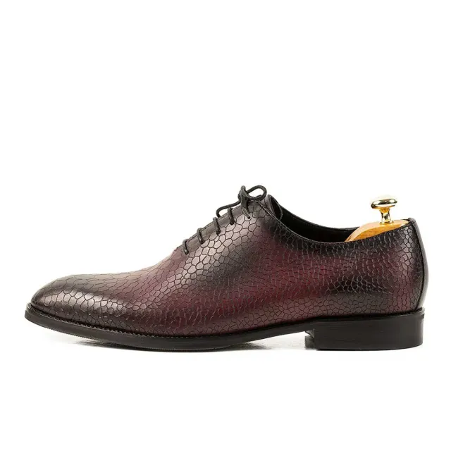 Lucas Shoes Elegant 715 pantofi bărbați bordo piele