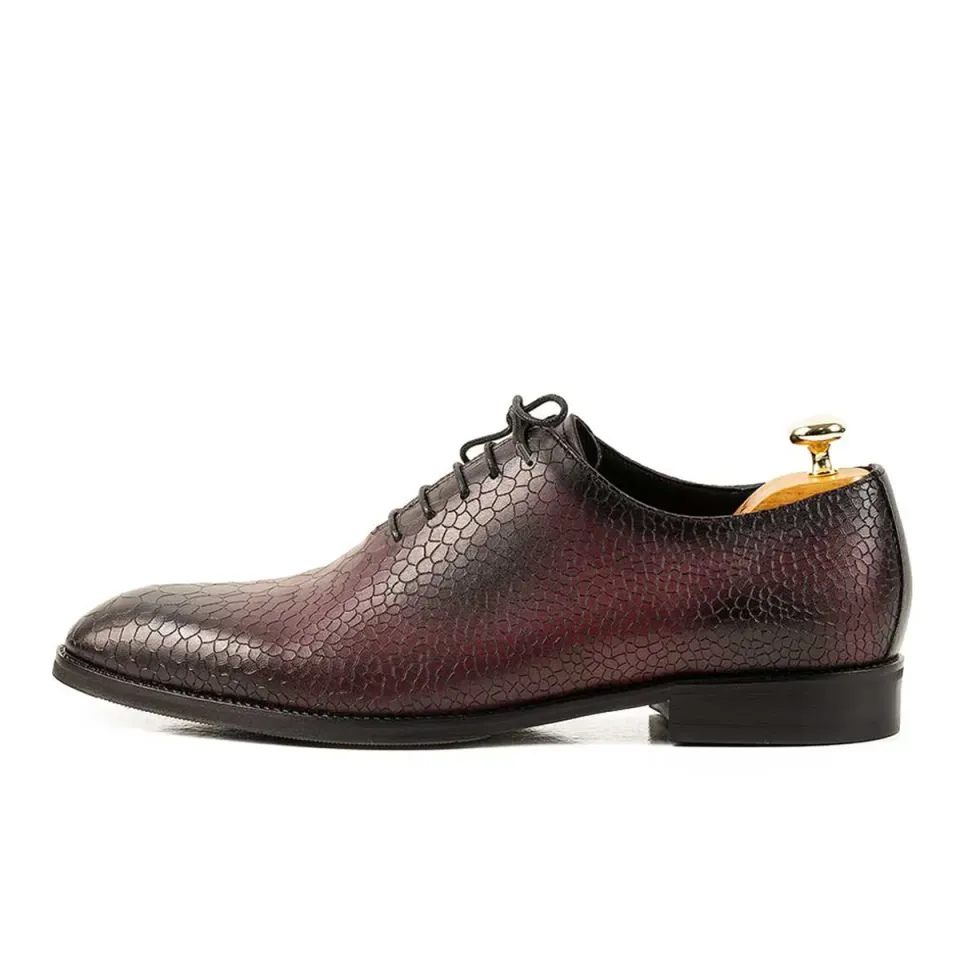Lucas Shoes Elegant 715 pantofi bărbați bordo piele