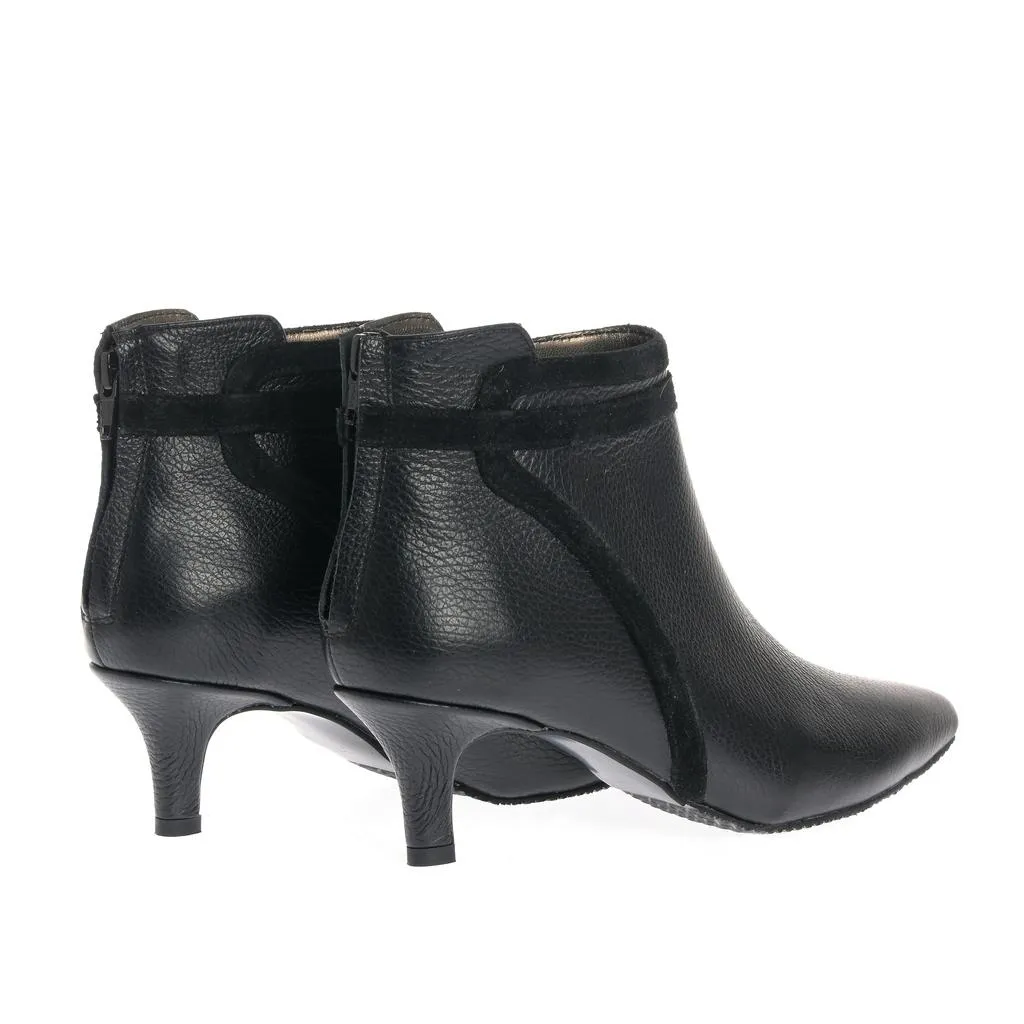 Ana Urbana Shoes Phoenix botine piele negre toc mic