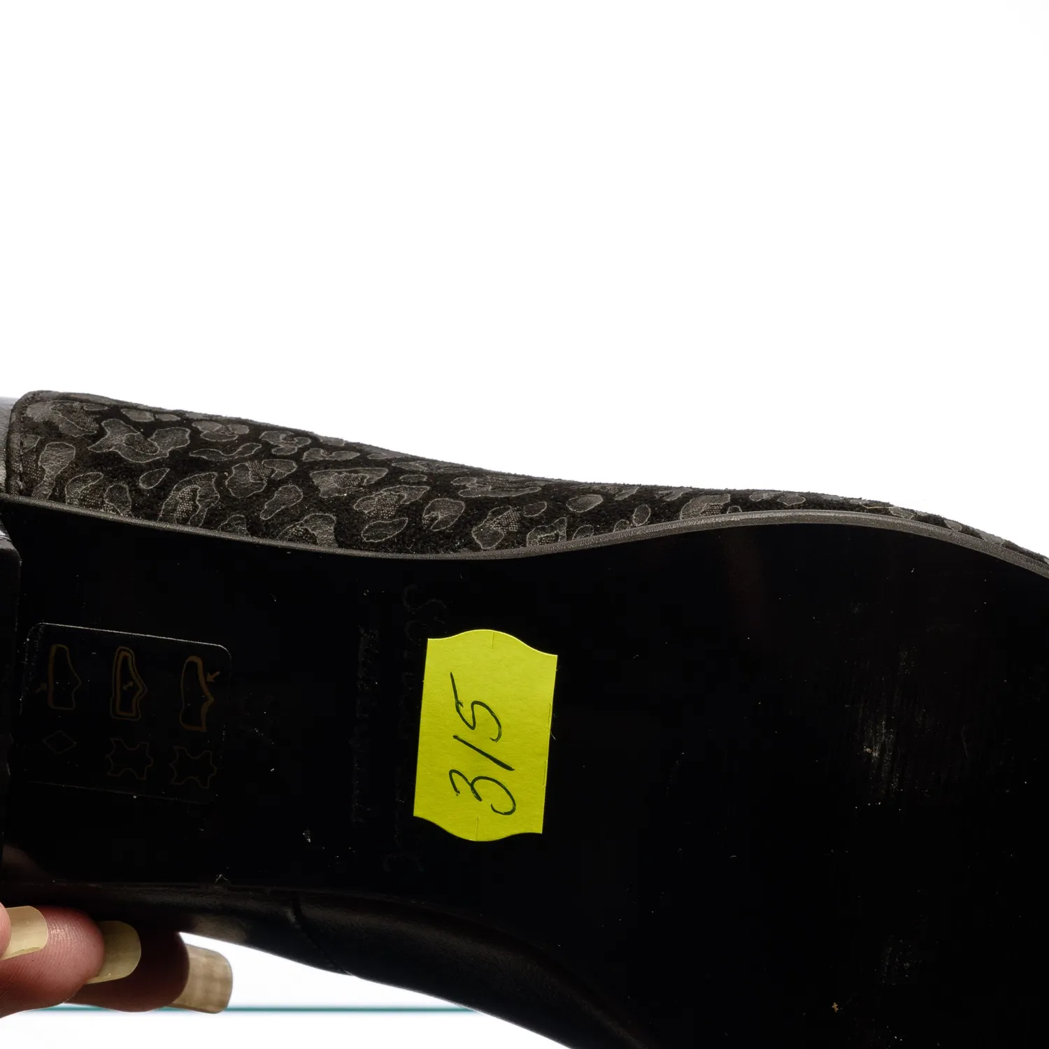 Catinca Shoes 315 NP pantofi dama negri pony piele