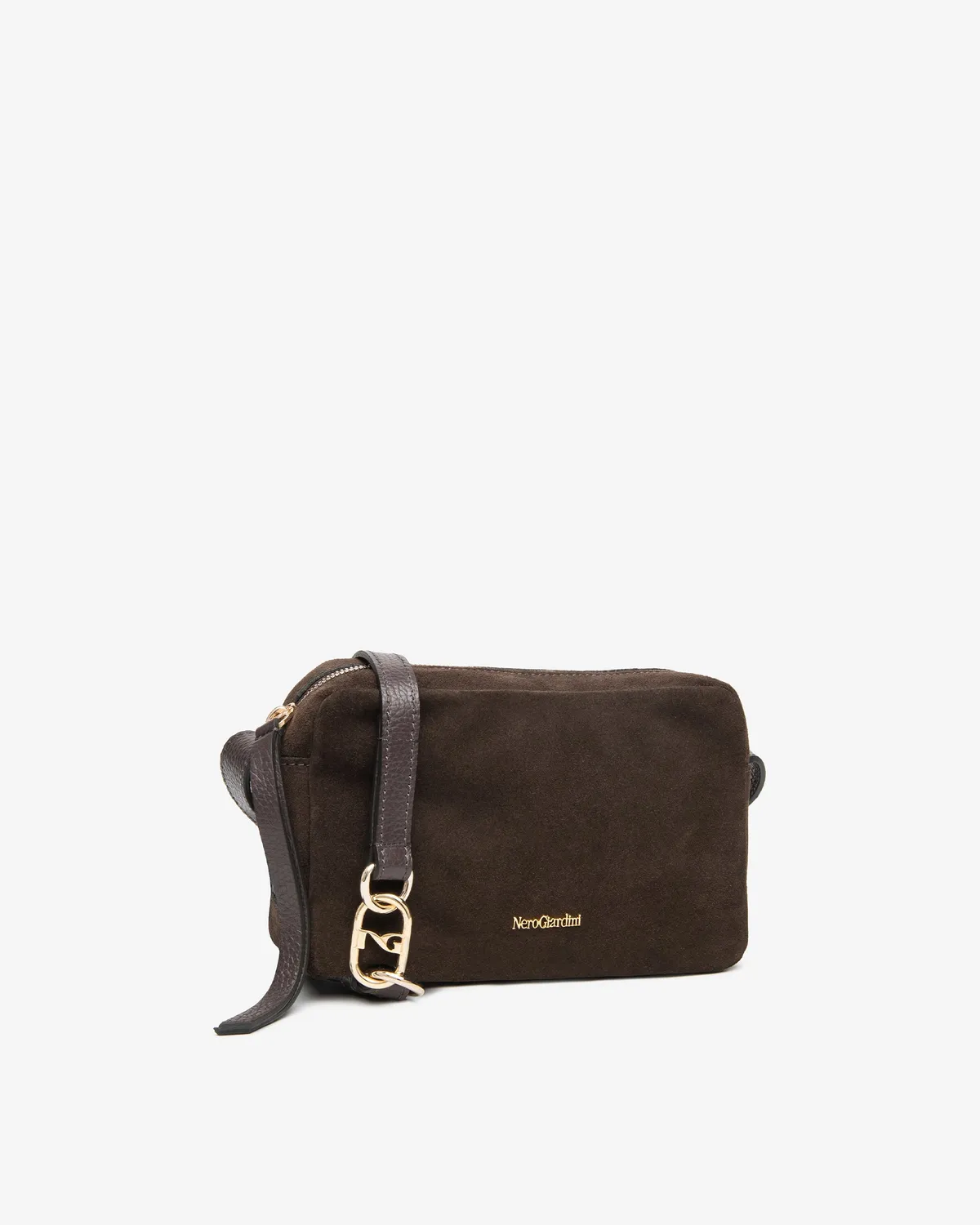 NeroGiardini geanta crossbody dama piele intoarsa PZ