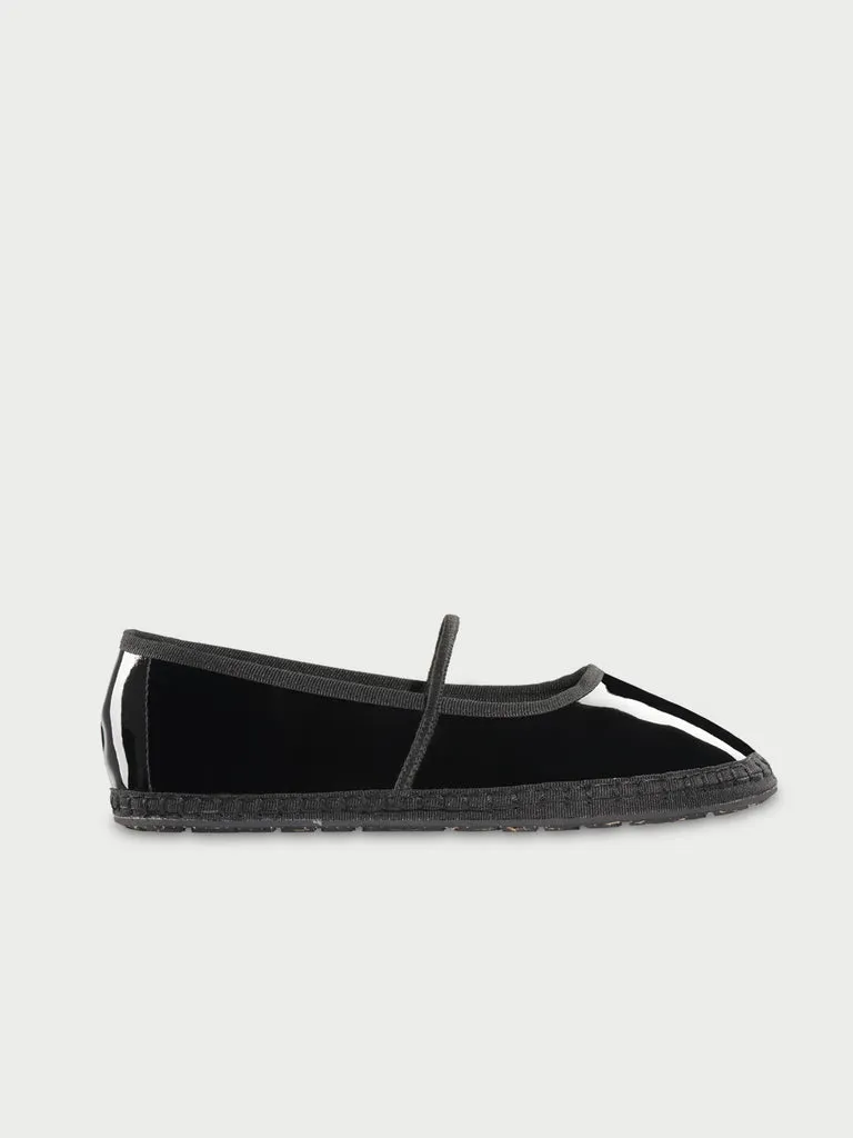 Flagelus Celie Black pantofi mary jane negri lac