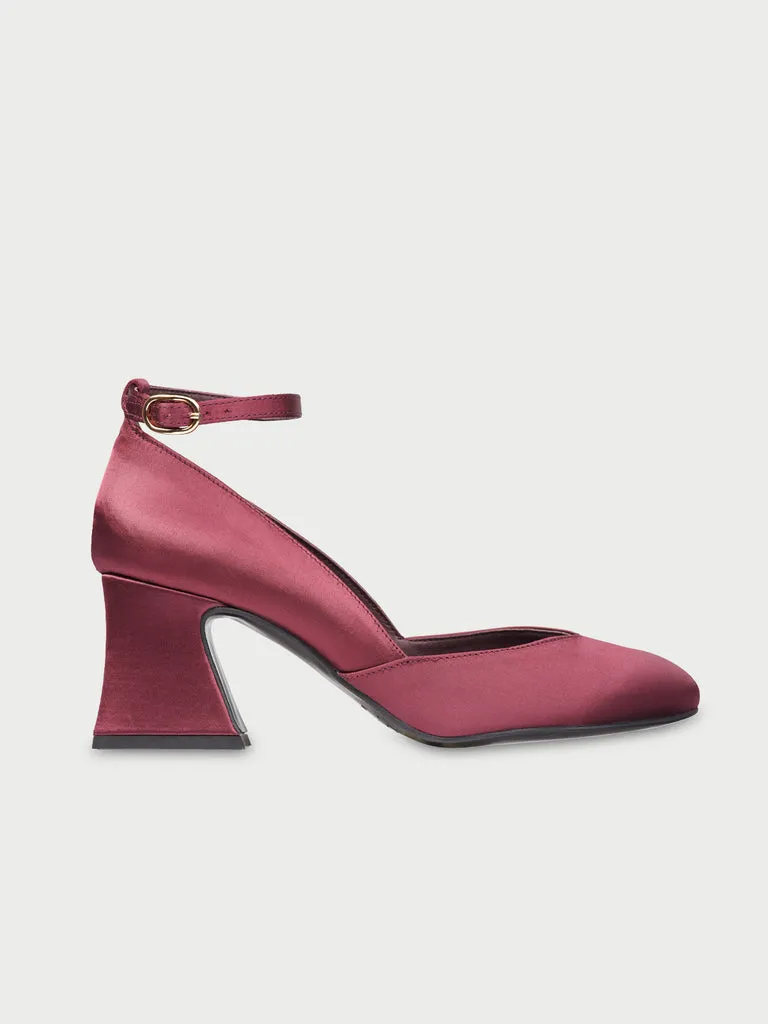 Flagelus The DOrsey Brunello pantofi satin bordo