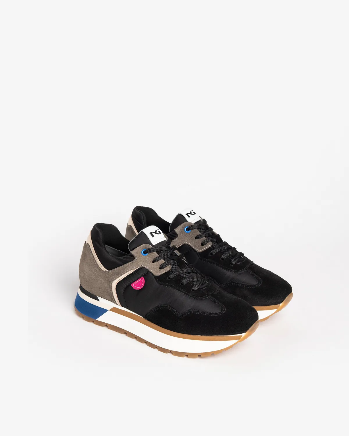 NeroGiardini sneakers dama piele si piele intoarsa