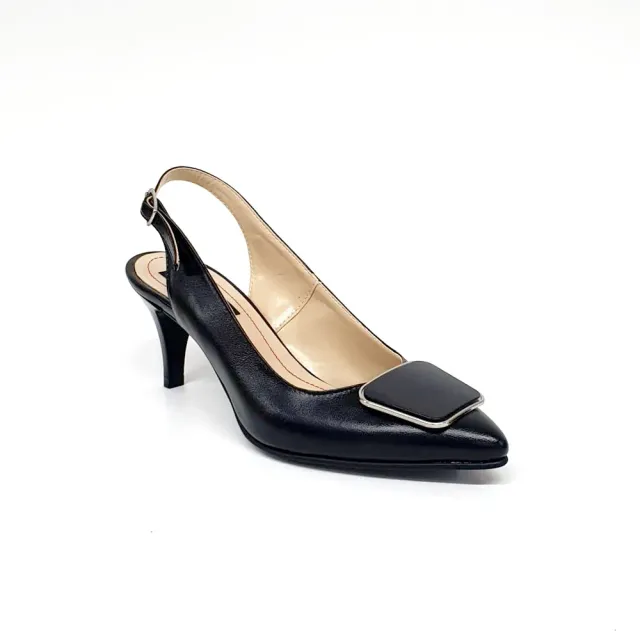 Catinca Shoes D22 NB sandale piele naturala negru box