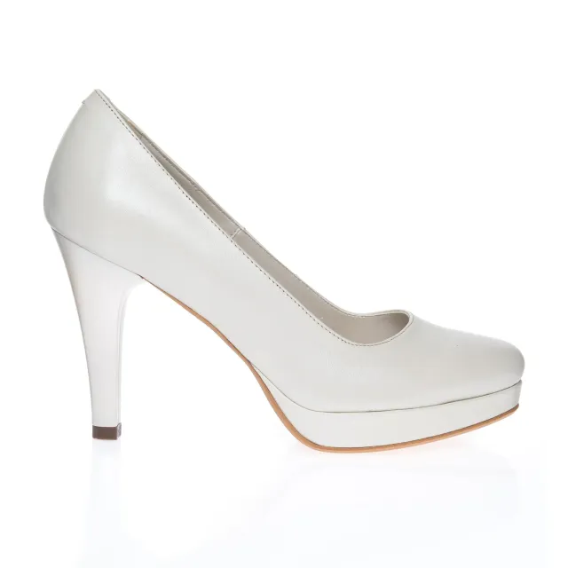 Catinca Shoes R3 AS pantofi dama piele alb sidef