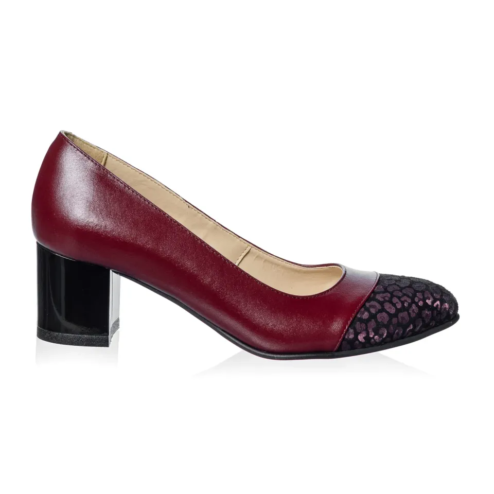 Catinca Shoes A3 BBP pantofi dama piele bordo ponei
