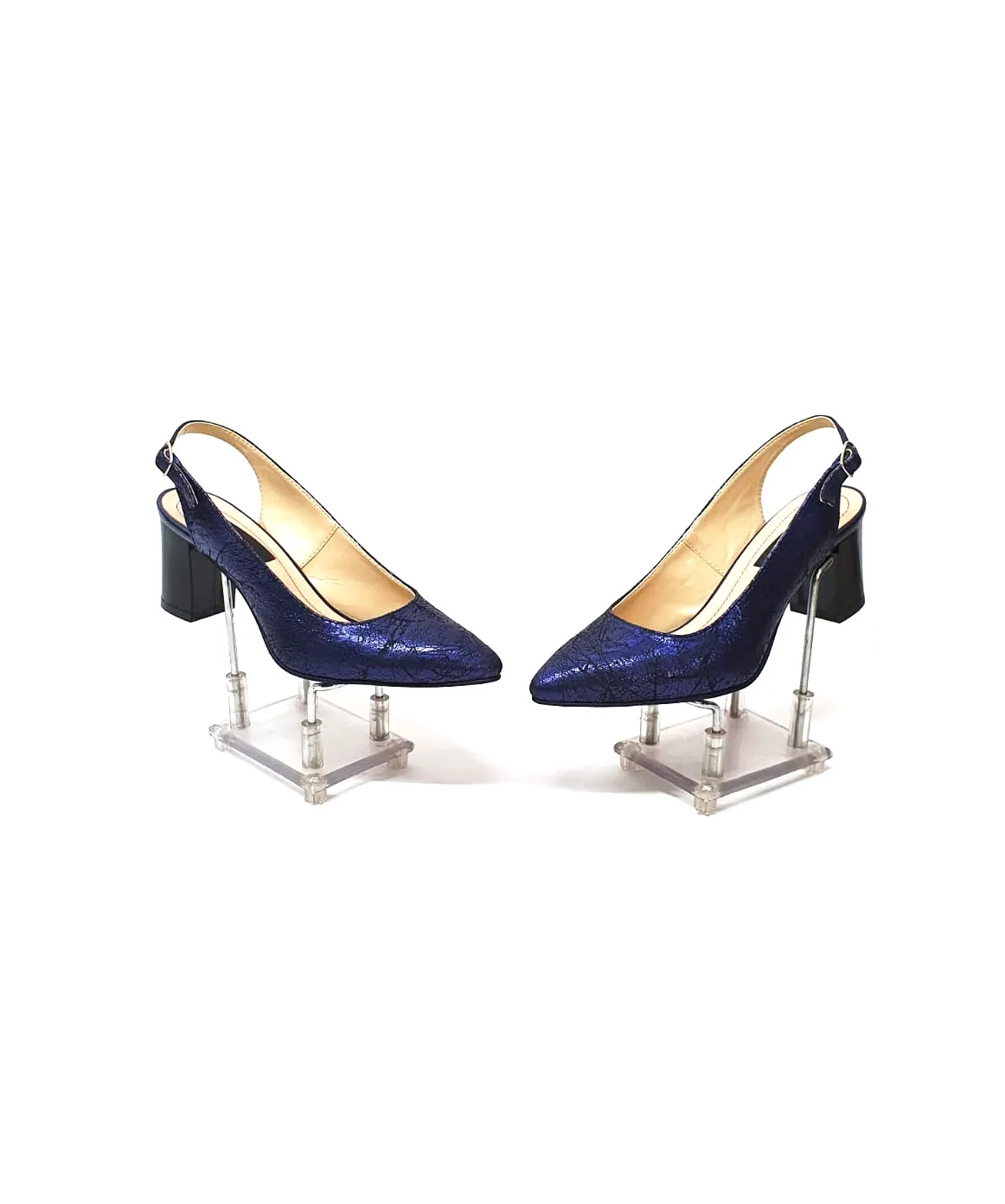 Catinca Shoes A91 AS sandale dama albastru piele naturala