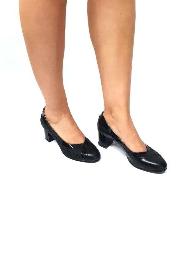 Catinca Shoes 208 NLSN pantofi dama piele negru lac
