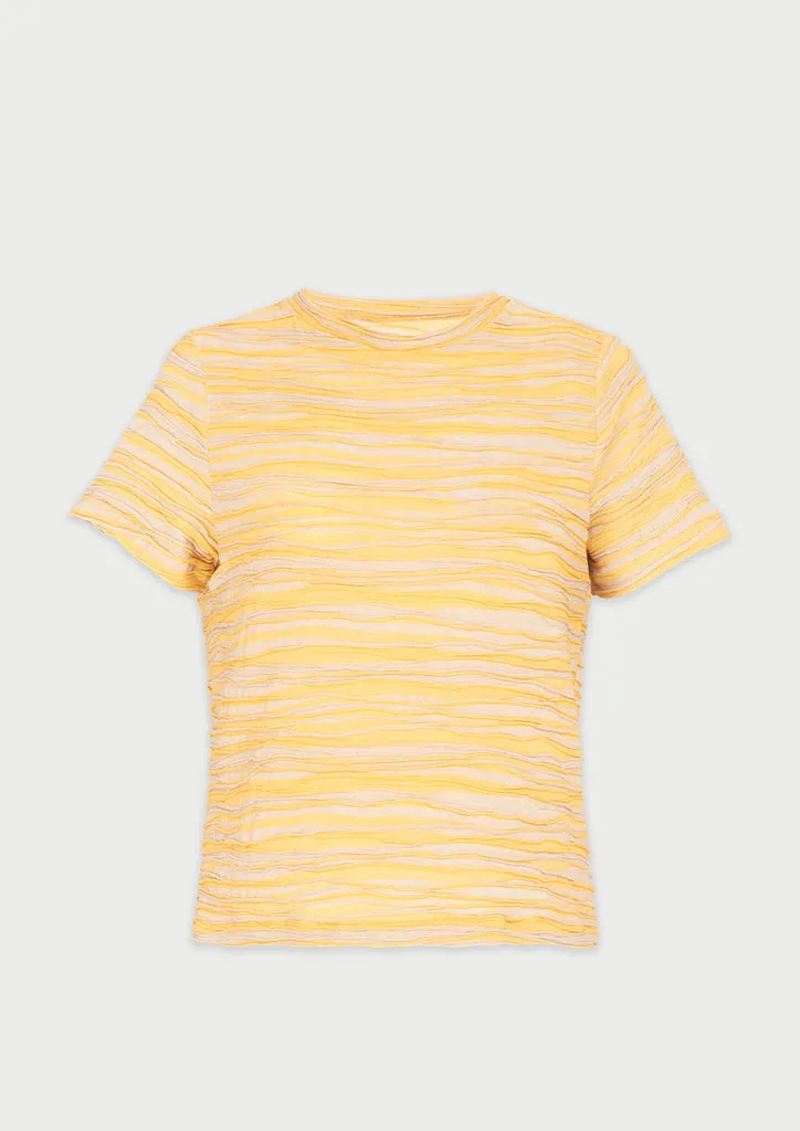 Flagelus Hun Ohcre tricou galben bumbac